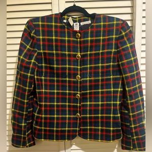 Vintage Ungaro Plaid Blazer
